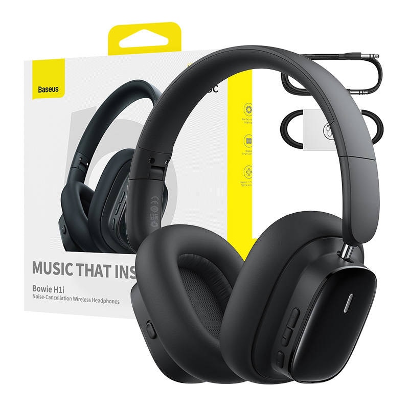 Baseus Bowie H1i ANC Wireless Hi-Res Over-Ear Headphones 100H Battery