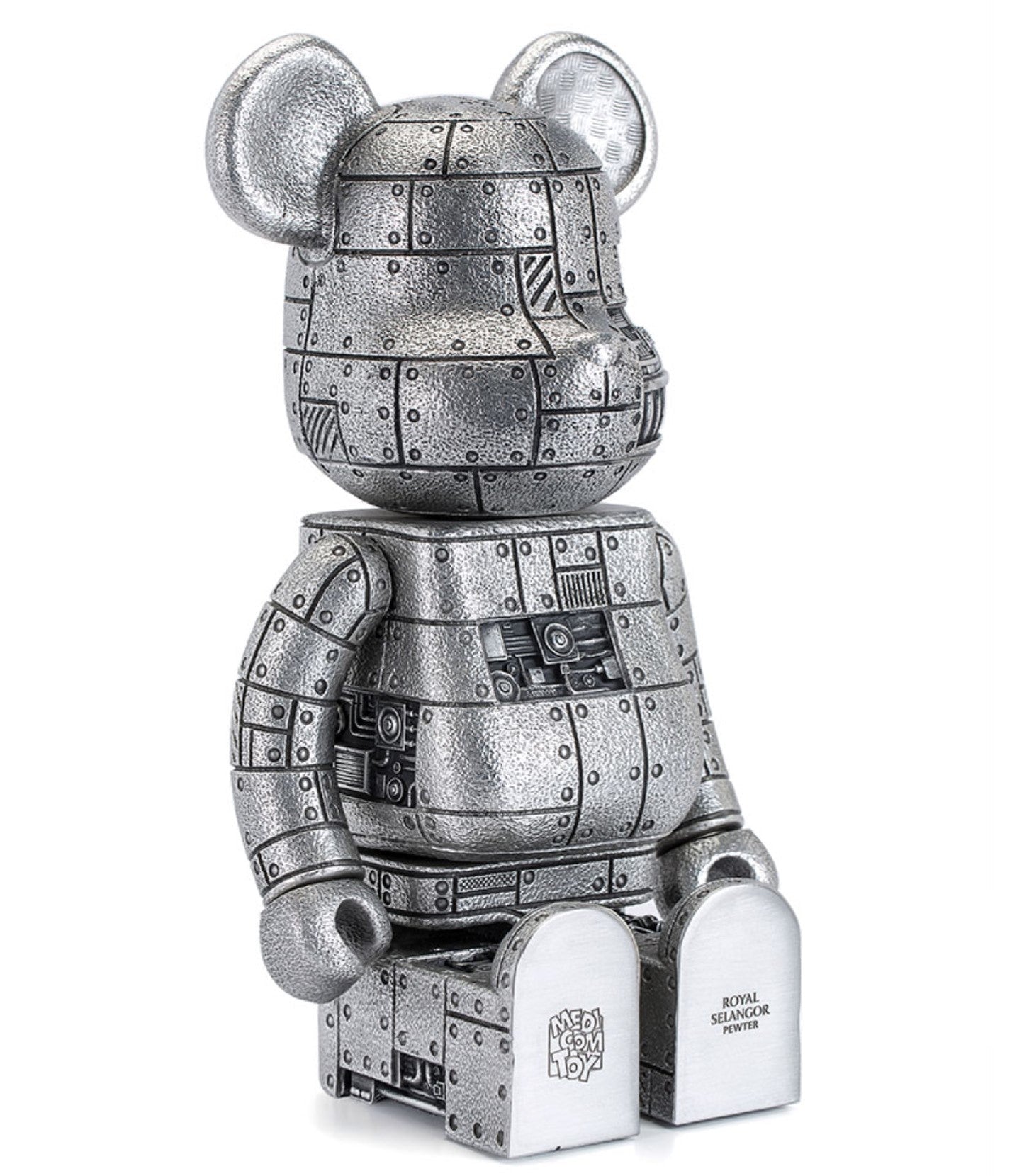 BE@RBRICK 400% Limited Art Figure Edition Chrome Metallic Finish 28cm