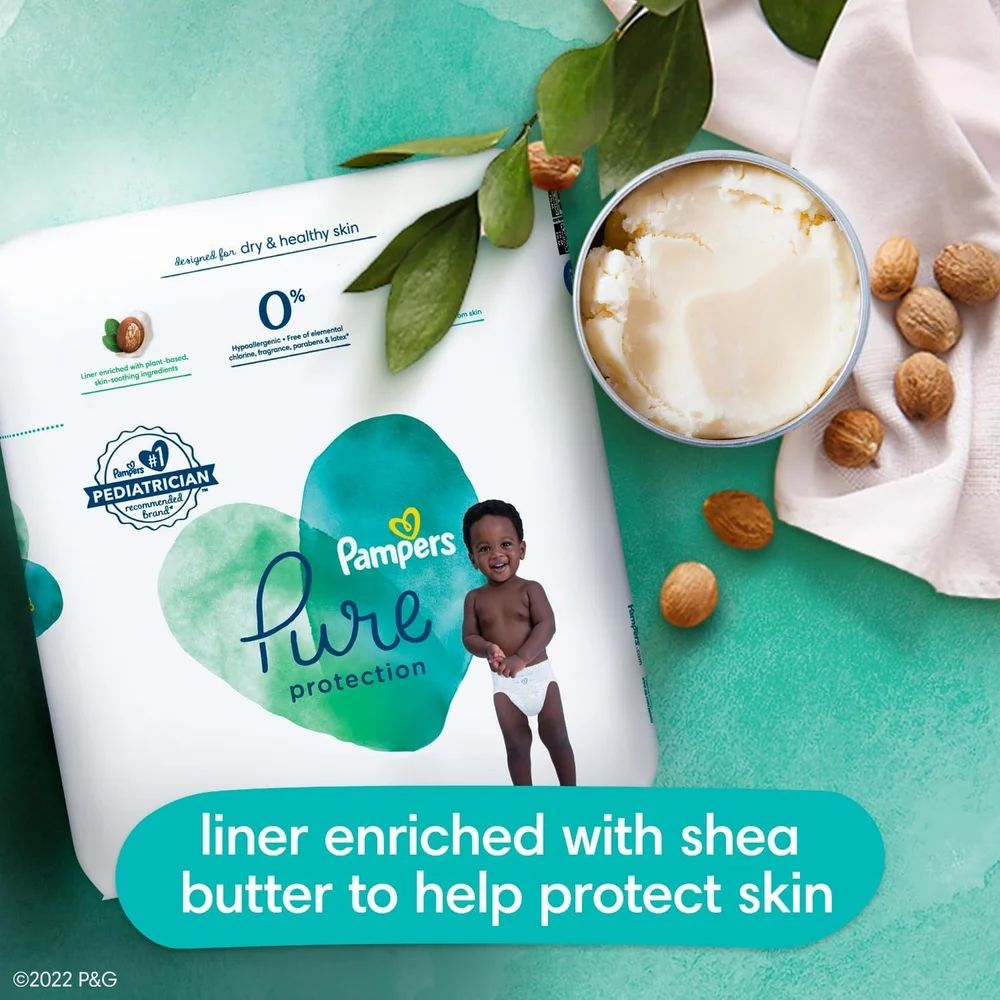 Pampers Pure Protection Hypoallergenic Disposable Baby Diapers Size 3